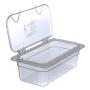 Carlisle 3066107 StorPlus Third Size Food Pan, Polycarbonate, 4" Deep, Clear