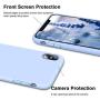 Vooii iPhone Xs Case, iPhone X Case, Soft Liquid Silicone Slim Rubber Full Body Protective iPhone Xs/X Case Cover (with Soft Microfiber Lining) Design for iPhone X iPhone Xs - Light Blue