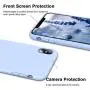 Vooii iPhone Xs Case, iPhone X Case, Soft Liquid Silicone Slim Rubber Full Body Protective iPhone Xs/X Case Cover (with Soft Microfiber Lining) Design for iPhone X iPhone Xs - Light Blue