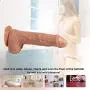 QIAOJJ 7 Inch Lifelike Silicone Vibration D?ld? Wand Body Relax Waterproof Massage Toys for Women