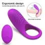 100% Medical Grade Silicone Mens Power Toy Strong Vibration Delay Ring Silicone Massage Ring - T Shrit