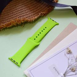 TIMTU Sport Band Compatible with Apple Watch Band 40mm 38mm 42mm 44mm, Soft Silicone Strap Replacement for Apple Watch Series 5 4 3 2 1 for Women/Men