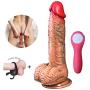 Women Massage Tool, Massage Wand, 12 Inch Silicone Realistic Toy with Strong Suction Cup