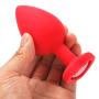 Ronri Anal Sex Trainer, Silicone Heart Shaped Jeweled Butt Plugs, Anal Sexy Toys Kit for Starter Beginner Men Women Couples (Black, S#)