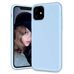 Soke iPhone 11 Case, iPhone 6.1 Inch Case 2019, Shockproof Soft Silicone Case Cover with Premium Microfiber Lining [Full-Body Protection + Precise Cutouts] for iPhone 11 6.1"，Light Blue