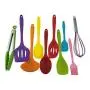 10 pcs Colorful Silicone Utensils Set, Heat-Resistant, Non-Stick, Safety Health, Silicone Baking Tool Sets For Kitchen