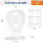 3 Pairs Ball of Foot Cushions Adhere to Shoes, Metatarsal Pads with Water Drop Shape 4D Design, Professional Reusable Soft Insole, One Size Fits Shoe Inserts, by Mildsun