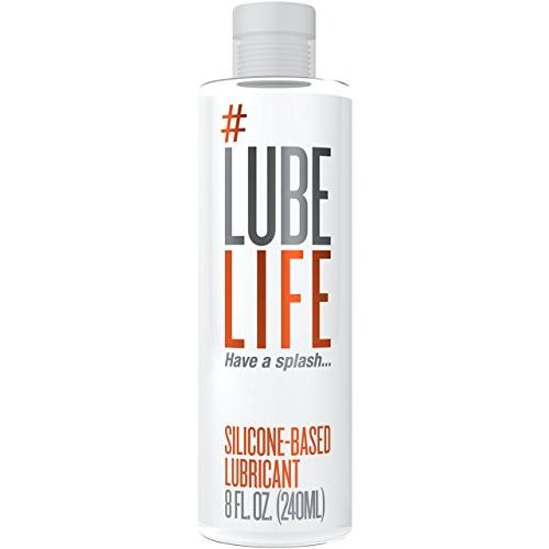 #LubeLife Anal Lubricant - Thick Silicone Based Lube, 8 Ounce Waterproof Anal Sex Lube for Men, Women and Couples (Free of Parabens, Glycerin and Oil)