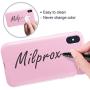 MILPROX iPhone X/Xs Silicone Series Liquid Silicone Gel Rubber Slim Fit Case with Soft Microfiber Cloth Lining Cushion for iPhone X/iPhone Xs-Pink