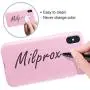 MILPROX iPhone X/Xs Silicone Series Liquid Silicone Gel Rubber Slim Fit Case with Soft Microfiber Cloth Lining Cushion for iPhone X/iPhone Xs-Pink