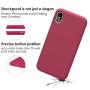 JASBON Silicone Case for iPhone X/iPhone Xs Case, Liquid Silicone Case with Free Screen Protector Gel Rubber Shockproof Cover Full Protective Case for Apple iPhone Xs/X-Rose Red