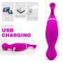 12 Frequency Vibranting & Sucking Toys Waterproof Rechargeable Handheld Massager Wand with Sucking Function,Powerful But Quiet,Medical Silicone
