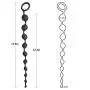 Cob Silicone Anal Beads Body Safe Butt Plug with Beads Sex Toy for Anal Players 13.9" (Black)