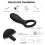 Soft Relax Massage Wireless Quiet Còckring Relax Toy Powerful Strong Vibration Delay Ring Silicone Massage Ring USB Charging Relax Toys