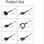 Silicone Kitchenware Set Cooking Spoon Shovel Kitchen Tools Kitchen Accessories Silver 1030cm