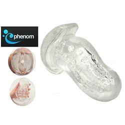 Phenom Male Masturbator Lifelike Ribbed Crystal Clear Silicone Vagina Pocket Pussy Masturbation Adult Sex Toys for Men