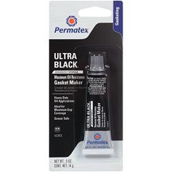 Permatex 22072 Ultra Black Maximum Oil Resistance RTV Silicone Gasket Maker, .5 oz. Tube