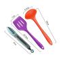 Color silicone kitchenware Non-stick silicone kitchenware set Environmentally friendly heat-resistant non-stick cooking shovel spoon tool set of 10