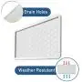 ONE PIX License Plate Frame Silicone License Plate Covers Holders Rust-Proof/Rattle-Proof/Weather-Proof for Car License Plate - White