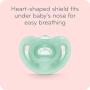 NUK Sensitive Orthodontic Pacifiers, Girl, 0-6 Months (2 Count)