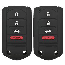 Coolbestda 2Pcs 4Buttons Keyless Entry Remote Fob Case Skin Cover Protector for Acura MDX TL TLX ZDX RDX TSX RL ZD IL M3N5WY8145 (Not fit ENGINE HOLD FOB)