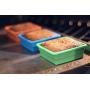 LUNCH SQUARES KIT - Award-Winning Set of 3 Collapsible Silicone Lunch Boxes with Lids - BPA Free - Oven, Microwave, Freezer, Dishwasher Safe - Bonus Marker and Stickers