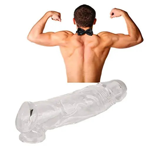 Silicone penile Condom Expander expands Male Chastity Toys Lengthen Cock Sleeves Dick Socks Reusable Condoms