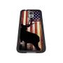 Samsung Galaxy S5 Case with American Flag Pattern Whimsical Design Bumper Black Soft TPU and PC Protection Anti-Slippery &Fingerprint Case for Samsung Galaxy S5