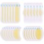 24 Pieces Blister Pads Bandages Blister Gel Guard Waterproof Blister Prevention Cushions for Fingers Toes Forefoot and Heel