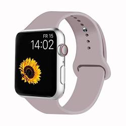 VATI Sport Band Compatible for Apple Watch Band 38mm 40mm 42mm 44mm, Soft Silicone Sport Strap Replacement Bands Compatible with 2019 Series 5 iWatch Apple Watch Series 4/3/2/1, Sport, Nike+, Edition