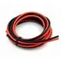 TUOFENG 12 Gauge Stranded Wire Ultra Flexible Silicone Wire 10 Feet [5 ft Black And 5 ft Red]-12 AWG Tinned Copper Wire High Temperature Resistance - Works Well for Model Battery Cable, drone, helico