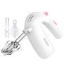 BINZHI Egg Beater Electric Household Mini Small Automatic Eggbeater Handheld Cream Hair Baking Tool - White Kitchen gadget