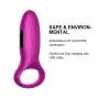 Tutent Silicone Vibrating Cock Ring-Waterproof Rechargeable Penis Ring Vibrator - Sex Toy for Male or Couples