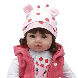 Kaydora Reborn Baby Doll Girl, 16 inch Soft Weighted Body, Cute Lifelike Handmade Silicone Doll