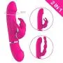 Lcf 2 in 1 Body Massager Triple Pleasure Medical Silicone Assist Toy for Women