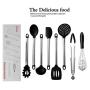 Stainless Steel Kitchenware, 8 Piece Set Of Silicone Cookware, High Temperature Resistant Nonstick, Pasta Spoon, Egg Beater, Spoon, Fishing Fence, Food Pliers, Shovel, Scraper, Spoon Filter