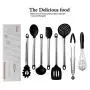Stainless Steel Kitchenware, 8 Piece Set Of Silicone Cookware, High Temperature Resistant Nonstick, Pasta Spoon, Egg Beater, Spoon, Fishing Fence, Food Pliers, Shovel, Scraper, Spoon Filter