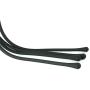KINK By Doc Johnson The Quad Premium Silicone Whip, Black