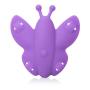 CalExotics Venus Butterfly Silicone Remote Wireless Micro Butterfly ? Waterproof Hands Free Strap On Personal Massager with Controller ? Adult Vibrator Sex Toy for Couples - Purple