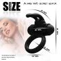 Waterproof Massagers,GoudtSHIRT Silicone Rooster USB Rechargeable Speed Shaking Practical V-ībr?nting Men L?sting Cǒckríng,GoudtSHIRT