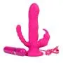 Eden Toys Eden triple pleasure hands free silicone vibrator - Silicone Triple stimulation vibrator