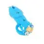 FeiGu Silicone Chastity Cage Device for Male Penis Exercise Sex Toys Fetish Erotic 4(long,blue)