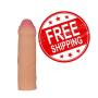 Silicone Uncircumcised Uncut Shaft Extender Extension Sleeve Enlargement Relax Toy FUN1705