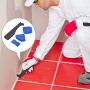 CYCTECH 8 Pieces Sealant Tool Caulking Tool Kit for Bathroom Kitchen and Frames Sealant Seals (Red&Blue)