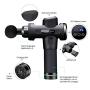 Percussion Massage Gun for Athletes, 20Speeds Professional Handheld Deep Tissue Muscle Massager for Full Body Muscle Recovery and Pain Relief
