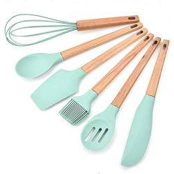 Blender Multi-Function Environmentally Friendly Cooking Colander Silicone Kitchenware 6-Piece Non-Stick Pan Kitchen Tool Egg Beater Brush