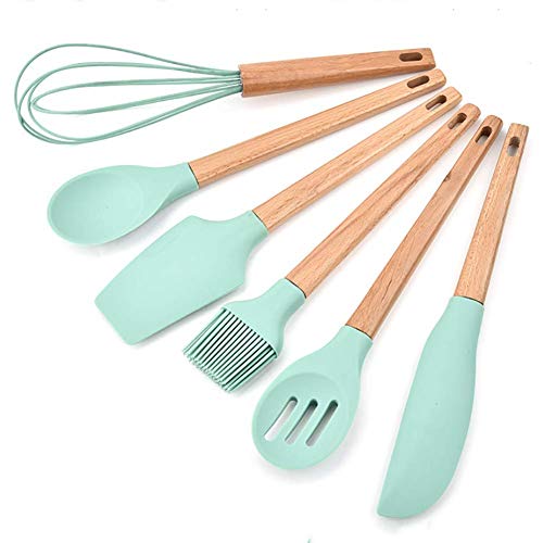 Blender Multi-Function Environmentally Friendly Cooking Colander Silicone Kitchenware 6-Piece Non-Stick Pan Kitchen Tool Egg Beater Brush