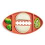 Bumkins Silicone Grip Dish, Suction Plate, Divided Plate, Baby Toddler Plate, BPA Free, Microwave Dishwasher Safe ? Football