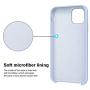 Anuck iPhone 11 Case, Anti-Slip Liquid Silicone Gel Rubber Bumper Case with Soft Microfiber Lining Cushion Slim Hard Shell Shockproof Protective Case Cover for Apple iPhone 11 6.1" 2019 - Light Blue