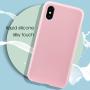 MILPROX iPhone X/Xs Silicone Series Liquid Silicone Gel Rubber Slim Fit Case with Soft Microfiber Cloth Lining Cushion for iPhone X/iPhone Xs-Pink